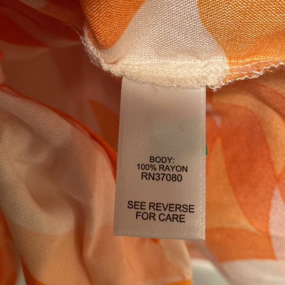 Brand New Cato Orange Coverup…size 26/28W - Picture 6 of 6